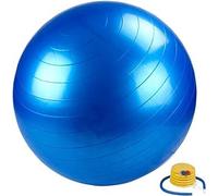 1x Gym Ball Yoga, Birthing, Pregnancy Ball Pilate Balance Balls with Pump, Anti-Slip & Anti-Burst, Fitness, Exercise Ball, Core Training Physical Therapy, Gym Office and Home Exercise 65 cm (Blue)