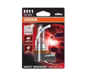 1x H11 OSRAM Night Breaker Unlimited Bulb SELL OFF STOCK - GENUINE RARE PRODUCT