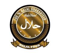 1X Halal Sign, Halal Shop Sign Vinyl Sticker Shop Window Decal, Halal Symbol, Halal Sign, Takeaway Window Cafe Shop Restaurant Sticker Sign Decal (150MM X 150MM)