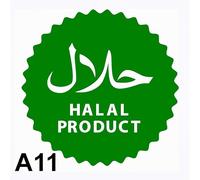 1X Halal Sign, Halal Shop Sign Vinyl Sticker Shop Window Decal, Halal Symbol, Halal Sign, Takeaway Window Cafe Shop Restaurant Sticker Sign Decal (120MM X 120MM)