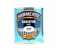 1x Hammerite Radiator Enamel Paint Gloss White 500ml HAM6701829