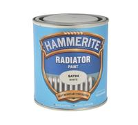 1x Hammerite Smooth Satin Finish Radiator Enamel Paint White 500ml 5084917