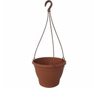 1x Hanging Basket Ø 30 x 20cm Terracotta Planter from Plastic Flowers Hanging