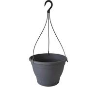 1x Hanging Basket Ø30x20cm Anthracite Planter Plastic Basket Flowers Hanging