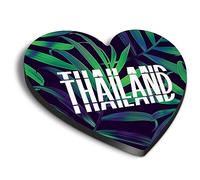 1x Heart MDF Magnet 6cm - Thailand Holiday Tropical Surf Travel Girls - Fridge Locker Office Whiteboard Toolbox #59868
