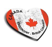 1x Heart MDF Magnet 6cm - Vancouver British Columbia Canada - Fridge Locker Office Whiteboard Toolbox #58999