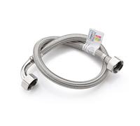 1X Home Range 1/2" Elbow (Angled) X 1/2" Bsp (500mm Long) Wras Approved Flexible Tap Connector Flexi Pipe For Bathroom, Kitchen