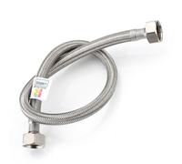 1X Home Range 1/2" X 1/2" Bsp (500mm Long) Wras Approved Flexible Tap Connector Flexi Pipe For Bathroom, Kitchen, Boilers