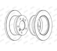 1x Jurid Brake Disc Front Solid Fits Mercedes Benz Sprinter VW LT 95-06