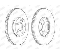 1x Jurid Brake Disc Front Vented Fits Mercedes Benz A180 B180 CLA180 12-19