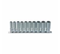 1x KS Tools 10 Piece 1/2" Chromeplus Socket Set Deep - K918.0612