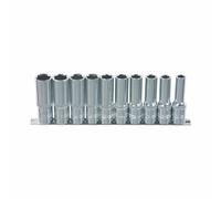 KS Tools 918.061 1/4-inch Chrome+ Socket Set Deep (10 Pieces)