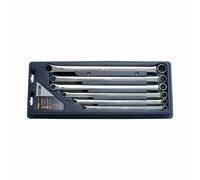 1x KS Tools 6 Piece Chromeplus Double Ring Spanner Set DIY Workshop - K518.0800