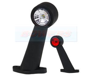 1x LED RED WHITE SIDE END MARKER LIGHT FOR IFOR WILLIAMS INDESPENSION TRAILERS