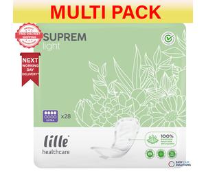 1x Lille Healthcare Suprem Light - Extra - 3 Pack of 28 - Multi Pk- Incontinence