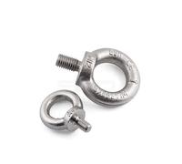 1x M8 Lifting Eye Bolt A4-316 Marine Grade Stainless Steel Male Thread Lifting Ring Eye Bolts for Living Lifting and Various Engineering Lifting Equipment