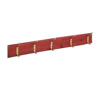 Ashley 5 Hook Hat And Coat Rack - Mahogany