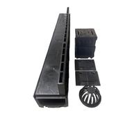 1X Manthorpe Plastic Brickslot Slot Drain Channel A15 Complete Drainage Kit With 1X Corner 2X End Caps & Leaf Traps