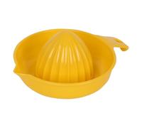 1x Manual Juicer - Yellow - Small Metal Kitchen Lemon Squeezer Orange Lime Citrus Pomegranate Fruit Juice Maker Hand Press - By Ashley