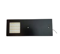 1x MATT BLACK Ultra-Slim Rectangle Under Cabinet Kitchen Light & Driver Kit - Natural White LED Loops Black One Size