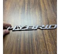 1x Metal Hybrid Emblem Fits for 19-23 Rear Door Left Hand Badge Decals (Silver)
