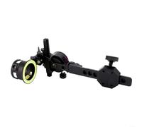 1x Metal Sighting Device for Outdoor Sports with 6-Way Fine Tunable Up Down Left Right Adjustment Quick Detachable Adapter for Camping Hiking Black