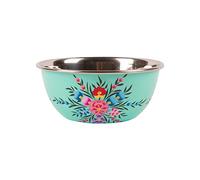 1x Mint Pansy 18.5cm Stainless Steel Camping Bowl - Reusable Picnic Party Pasta Food Dinner Serving Dinnerware Crockery Dishes - By BillyCan