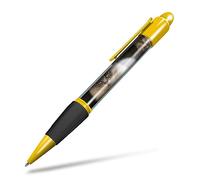 1x Orange/Yellow Ballpoint Pen (Photo Insert) - Ragdoll Cat Kitten Cats Cute - Soft Feel Finger Grip, Black Ink #2285
