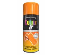 1x Original Orange All Purpose Spray Paint 400ml - Acrylic Car Spray Paint for Metal, Wood & Plastic, Heat Resistant Radiator Paint, Furniture & Household Spray Paint for Touch Up & Restoration