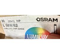 1X OSRAM LUMILUX CHIP CONTROL Tube Base G13 58W/62 Fluorescent Lamp Split [EEK: G]