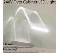 1x Over Cabinet LED Kit NATURAL WHITE Curved Glass Light Bathroom Make Up Lamp