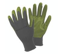 1X Pair Briers Water Resistant Seed & Weed Gardening Gloves Green Nitrile Wet and Dry Weather Condition Garden Green Gloves Size M