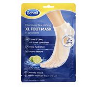 1x Pair Scholl XL Foot Mask Socks Intensive Repair Dry Cracked Feet Lime UREA
