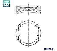 MAHLE ORIGINAL 004 08 00 Piston