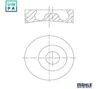 MAHLE ORIGINAL 016 02 00 Piston