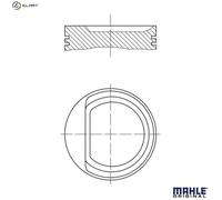 Mahle Original Piston 030 71 02 – Coated for VW & Skoda 1.2L (AWY/BMD/CHFB)