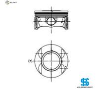 Piston Fits Opel Astra Astra H Classic Signum Vauxhall KOLBENSCHMIDT 40027700
