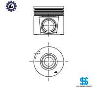 1x PISTON 40285600 STD FOR F1AE0481C 2.3L F1AE0481A/F1AE0481B 2.3L 4cyl