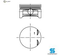 Fits KOLBENSCHMIDT 40383600 piston OPEL DOHC 1,2 X12XE 72,50 ⭐UK Stock⭐