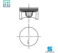 1x PISTON 40388600 STD FOR Z 16 XEP 1.6L 4cyl
