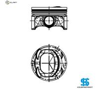 Kolbenschmidt Piston 40477600 - STD for 1.4L 4cyl (CAXC/CAXA/CMSA/CNVA/CMSB)