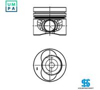 1x PISTON 40683620 FOR BJL/BJM/CECA/CECB 2.5L 5cyl