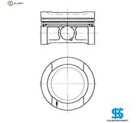 KOLBENSCHMIDT 94503700 Piston