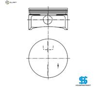 1x PISTON 99741610 FOR X18XE1 Z18XE/18XEL 4cyl