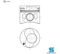 KOLBENSCHMIDT 99743700 Piston