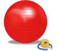 1X Pregnancy Ball, exercise ball, yoga ball, birthing ball, birthing ball, Pilate Balance Balls with Pump, Anti-Slip & Anti-Burst,Fitness, Physical Therapy, Gym Office and Home Exercise (RED)