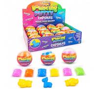 1x Random Colour Bouncing Putty Capsules with Animal Mould, 30g Stretchy Slime Putty Ball Sensory Fidget Toy, Party Bag Fillers, Pocket Money Toys for Kids