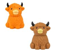 1x Random Squishy Highland Cow Toy - Irresistibly Soft & Slow-Rising Squeeze with Glossy Finish, Cute Fidget Toy for Kids & Adults, Stress Relief Sensory Squishy Animal, Kawaii Countryside Gift