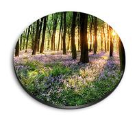 1x Round MDF Magnet 6cm - Bluebell Forest Flowers Woods - Fridge Locker Office Whiteboard Toolbox #50346