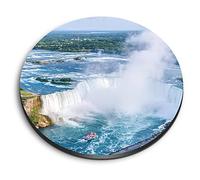 1x Round MDF Magnet 6cm - Niagara Falls Aerial Canada - Fridge Locker Office Whiteboard Toolbox #51559